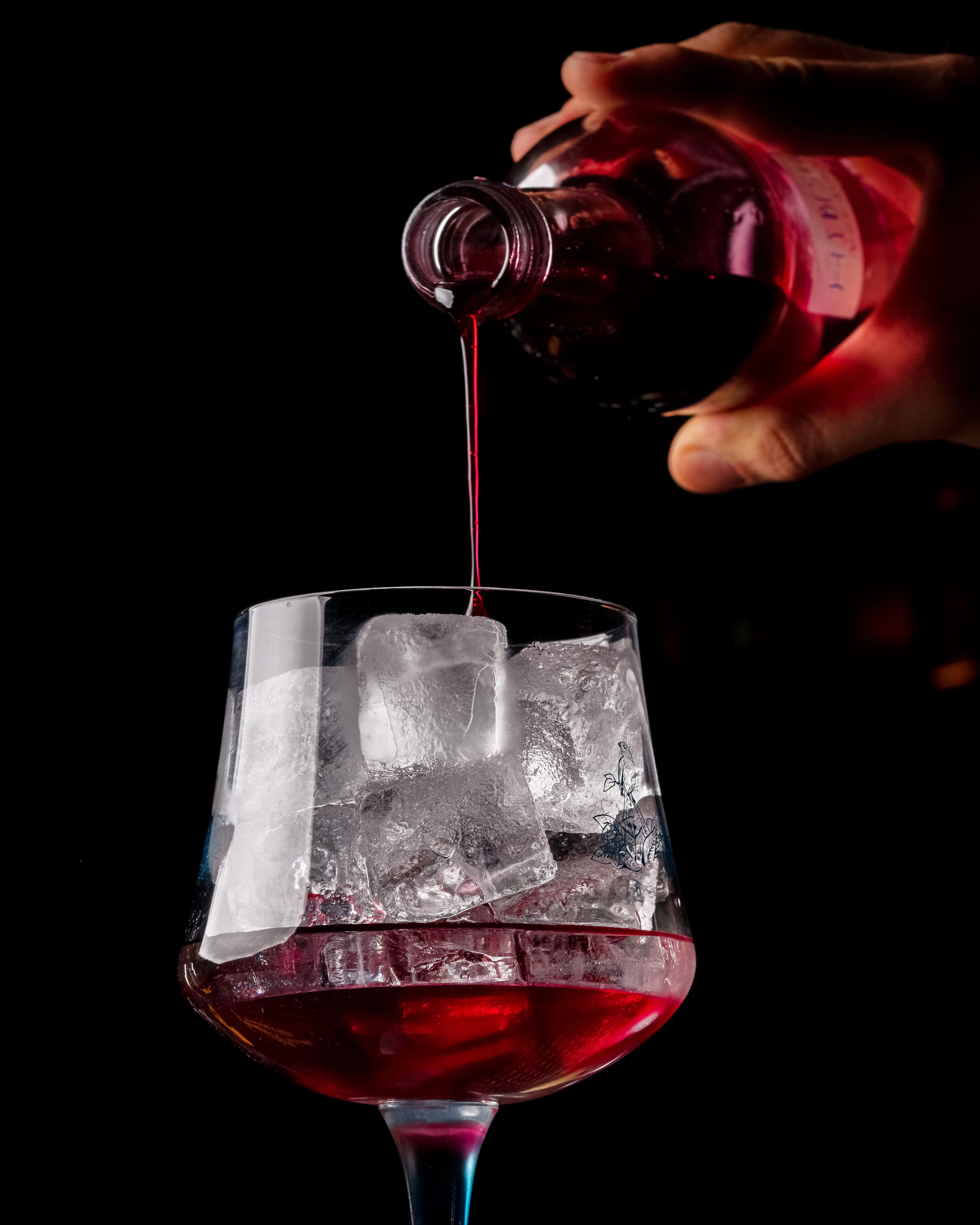 Classic vermouth drink in moody lighting