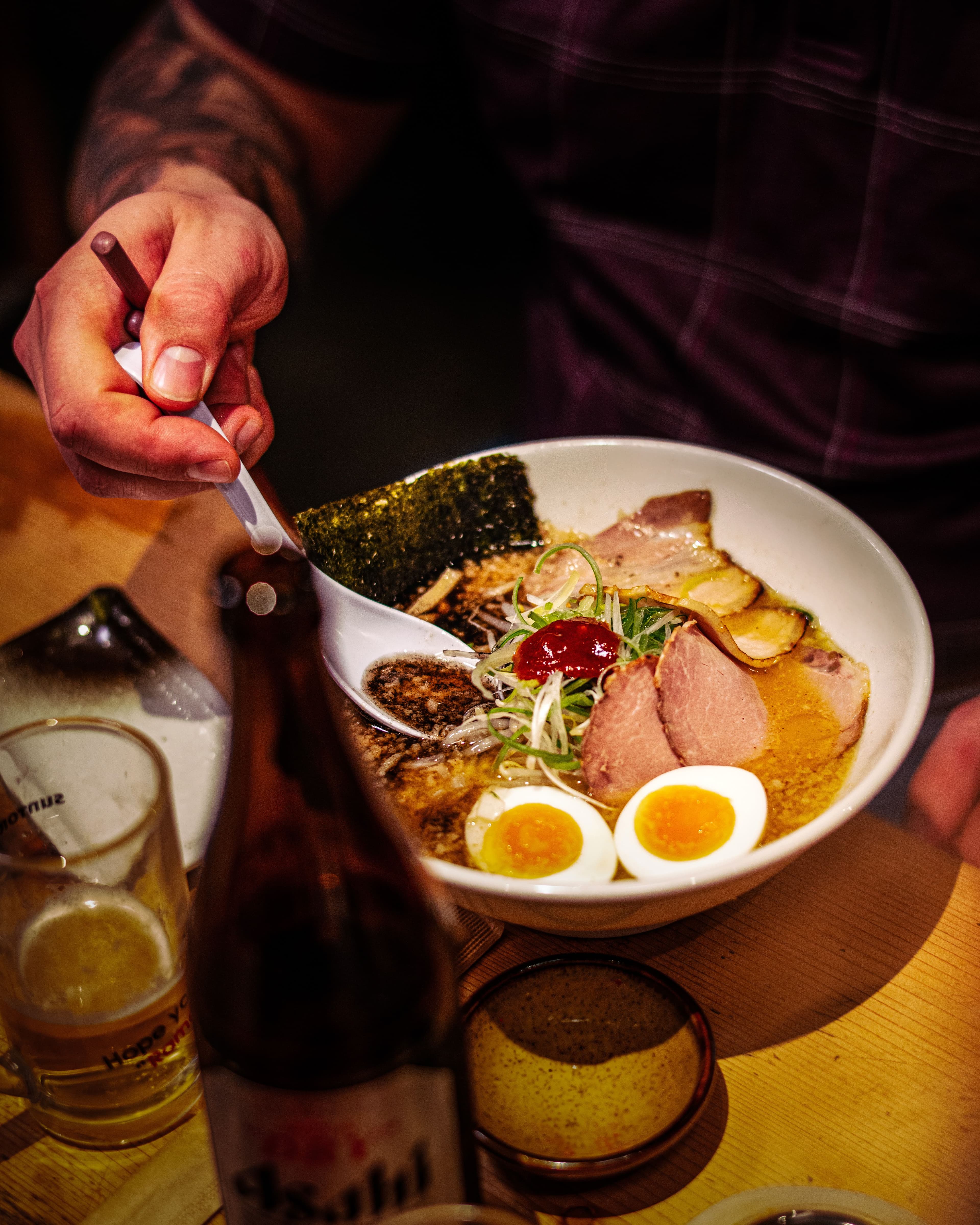 Chef-prepared dish with clean modern plating